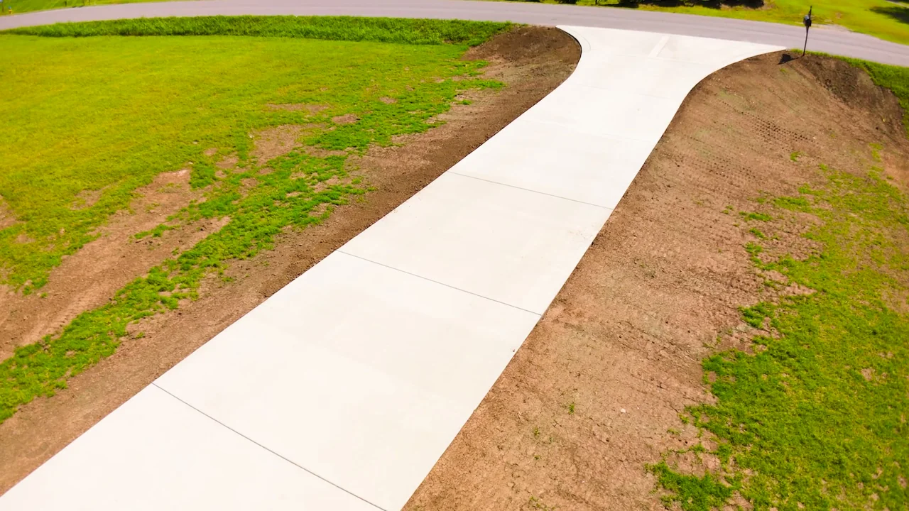 Completed BP concrete driveway